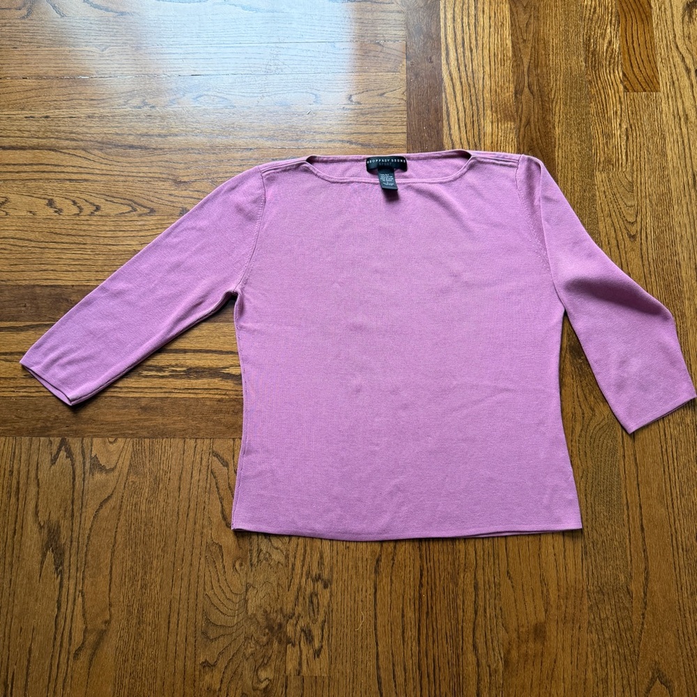 Geoffrey Beene Women's Lavender Long Sleeve Top